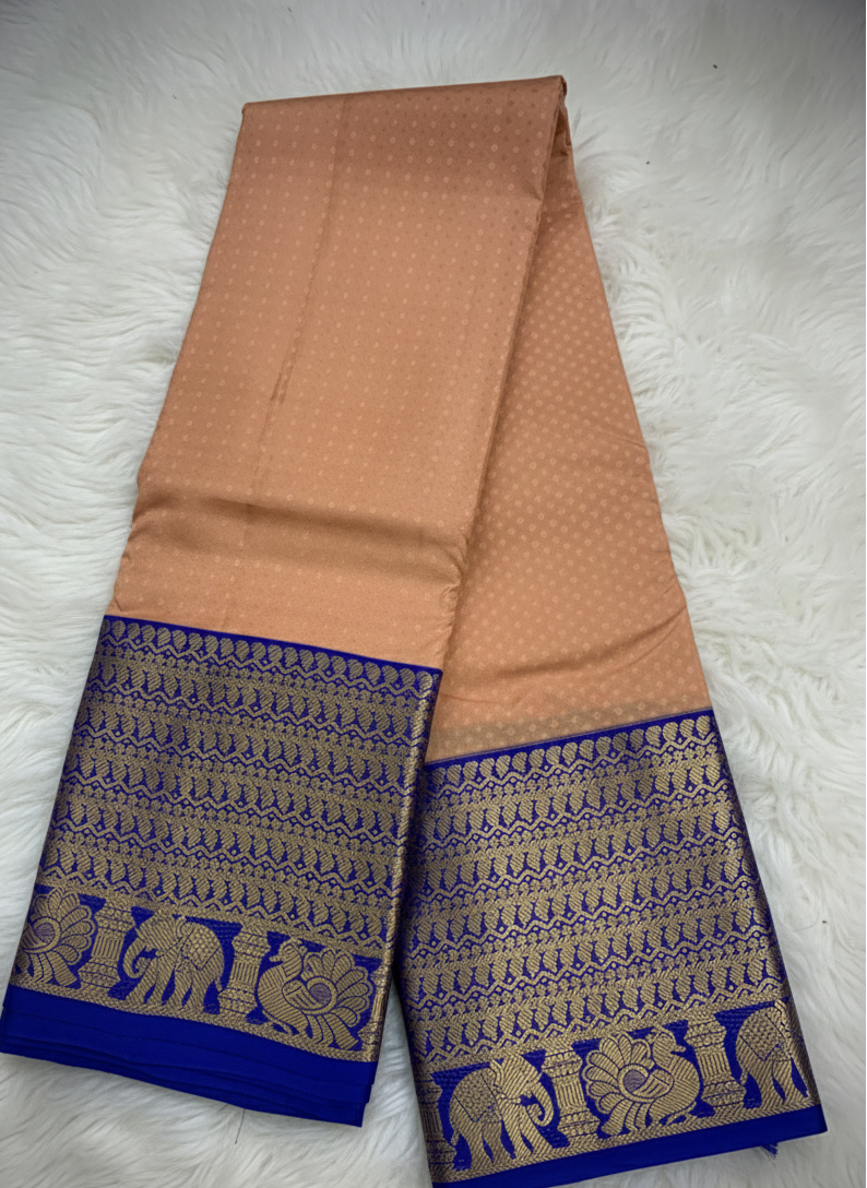 PURE 100% SILK KANJIPURAM SAREE GIVE ME TITTLE AND DISCREPTION OF THIS SAREE